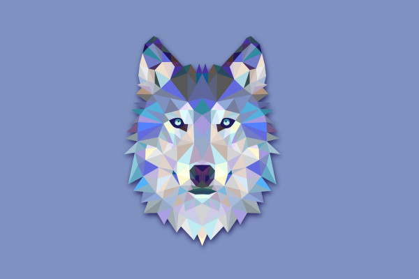 Wolf Geometric Wallpaper