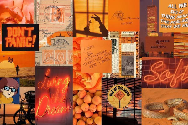 Orange Tumblr Aesthetic Wallpaper