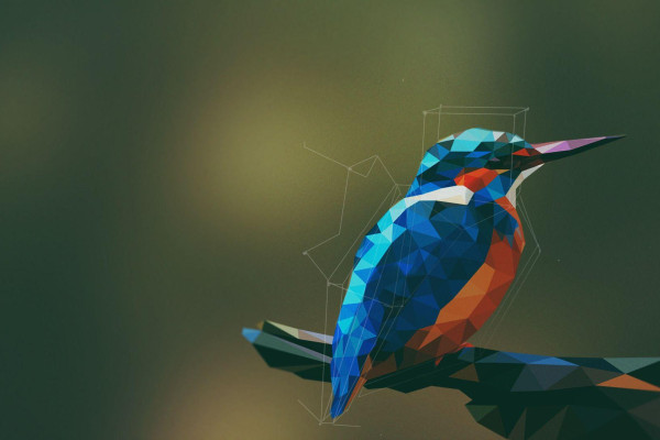 Geometric Bird Wallpaper