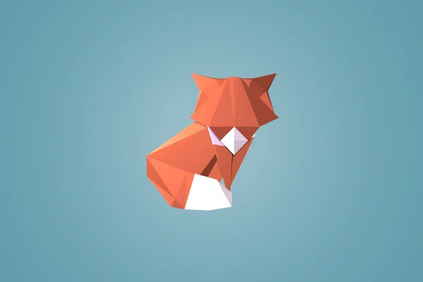 Geometric Fox Wallpaper