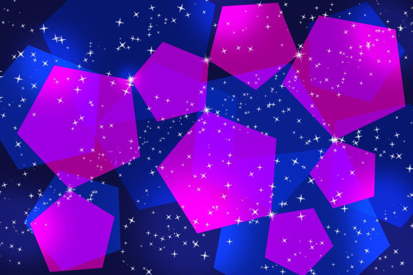 Pink and Blue Abstract Wallpaper