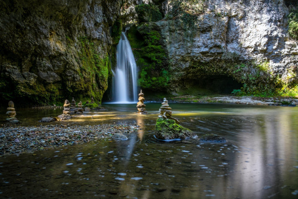 Zen Waterfall Wallpaper