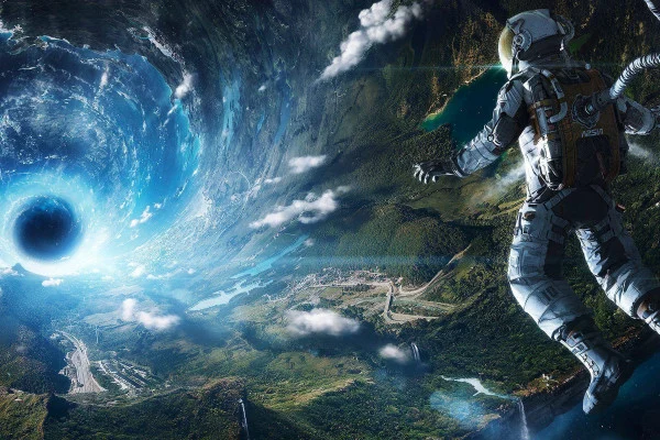 Astronaut in Space Wallpaper
