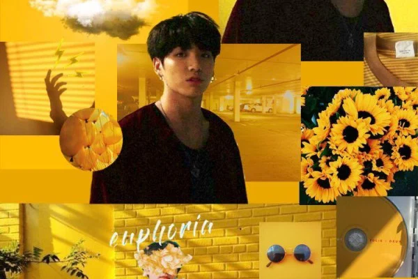 BTS Yellow Aesthetic Wallpaper