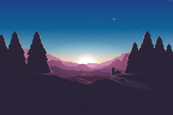 Abstract Forest Wallpaper