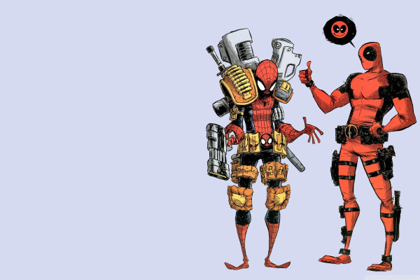 Deadpool and Spider-Man Wallpaper