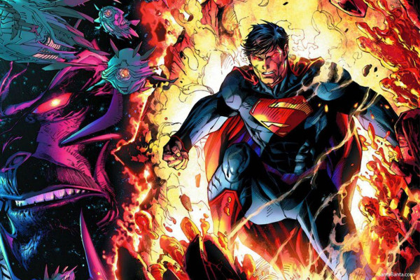 Angry Superman Laptop Wallpaper