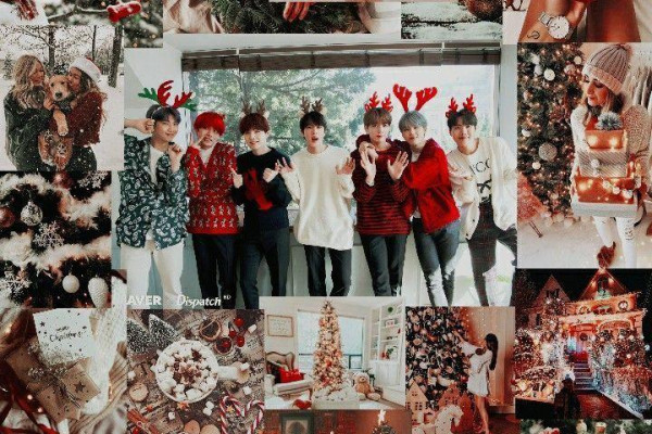 BTS Christmas Aesthetic Wallpaper