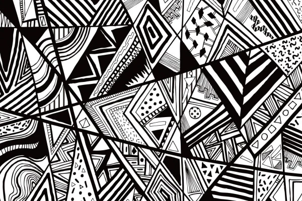 Black and White Abstract Wallpaper