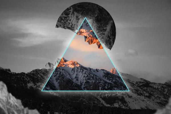 Geometric Landscape Wallpaper