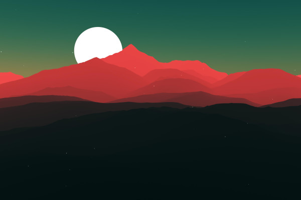 Geometric Landscape 4K Wallpaper